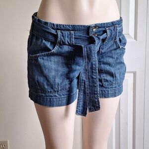 Tommy Hilfiger Denim Paperbag Waist Shorts Relaxed Fit – Size 4